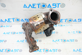 Exhaust manifold with catalytic converter Hyundai Sonata 15-19 2.4