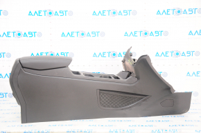 Central console armrest and cup holders Ford Escape MK3 17-19 black, worn overlay