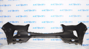 Bare front bumper Infiniti QX50 19-25 for parking sensors, black, dented, broken mount