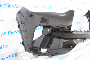 Bare front bumper Infiniti QX50 19-25 for parking sensors, black, dented, broken mount