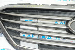 Radiator grill grill Hyundai Sonata 15-17 SE with emblem, pokes on chrome