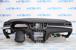 Torpedo front panel with AIRBAG Infiniti QX50 19-20 black, under speaker, chrome used