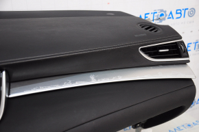 Torpedo front panel with AIRBAG Infiniti QX50 19-20 black, under speaker, chrome used