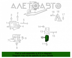 Engine mount front Jeep Compass 11-16 2.0 MKPP