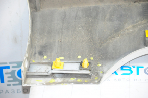 Right threshold Hyundai Sonata 15-17 SE white W8, scratch, broken fastener