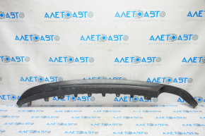 Lower trim of rear bumper Hyundai Sonata 15-17 SE for 1 pipe, broken fastener, scratches