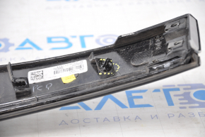 Jeep Compass 17-21 tailgate trim under glass, with black molding, without license plate light strip, broken guides and fasteners
