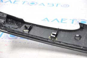 Jeep Compass 17-21 tailgate trim under glass, with black molding, without license plate light strip, broken guides and fasteners