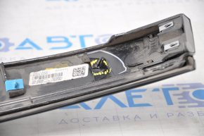 Jeep Compass 17-21 tailgate trim under glass, with black molding, without license plate light strip, broken guide and fastener
