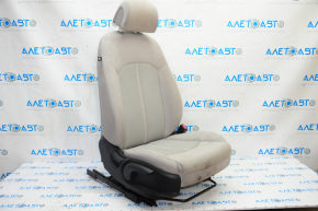Passenger seat Hyundai Sonata 15-19 without airbag, mechanical, gray cloth, dry-cleanable