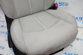 Passenger seat Hyundai Sonata 15-19 without airbag, mechanical, gray cloth, dry-cleanable