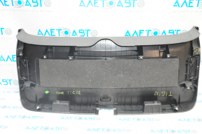 VW Tiguan 09-18 black trunk door trim, scratches, broken fastener