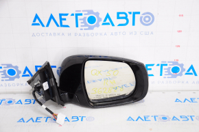 Side mirror right assembly Infiniti QX50 19-20 16 pins, auto warehouse, camera, turn signal black
