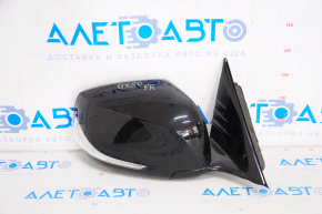 Side mirror right assembly Infiniti QX50 19-20 16 pins, auto warehouse, camera, turn signal black