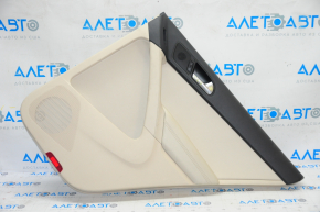 Door trim card rear right VW Tiguan 09-17 beige with beige insert leather, armrest leather, scratches