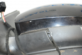 Left side mirror complete VW Tiguan 09-18 6 pins, turn signal, heated, black, swivel mechanism defect