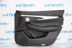 Door trim card front right Infiniti QX50 19-20 BOSE, black, chrome used, for dry cleaning