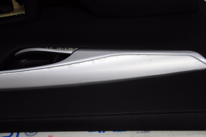 Door trim card front left Infiniti QX50 19-20 BOSE, for seat memory, black, chrome used, for dry cleaning