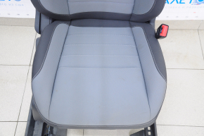 Passenger seat Ford Escape MK3 17-19 without airbag, mechanical, cloth, black-gray