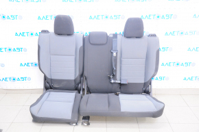 Rear row of seats 2 row Ford Escape MK3 13-15 cloth black-gray