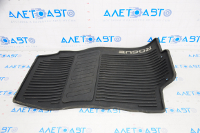 Carpet interior front right Nissan Rogue 14-20 rubber black