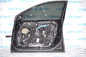 Door assembly front right Hyundai Sonata 15-19 black S3 butt