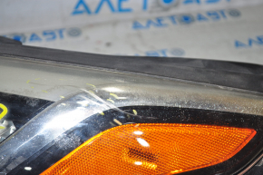 Headlight front left Hyundai Sonata 15-17 halogen, for polishing