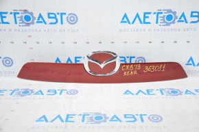 Mazda CX-5 13-16 trunk door molding with emblem no 1 fastener, fastener break