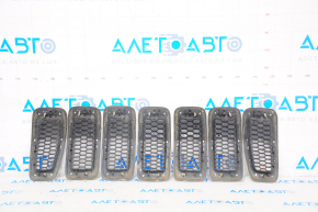 Radiator grill grill Jeep Cherokee KL 14-18 pre-rest, chrome, set of 7 pcs.