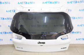 Naked tailgate with glass Jeep Cherokee KL 14-18 for camera, white PW7