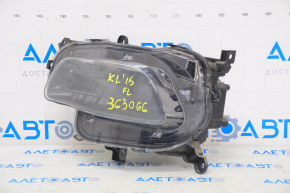 Headlight front left Jeep Cherokee KL 14-16 prerest, halogen, black, water damage