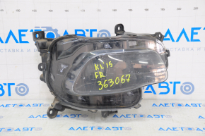 Headlight front right Jeep Cherokee KL 14-16 prerest, halogen, black, water damage