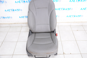 Passenger seat Hyundai Sonata 11-15 with airbag, mechanical, gray leather, dry-cleanable