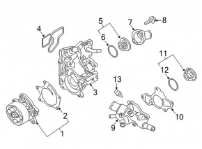 Thermostat Housing Cover Nissan Altima 19-24 2.5