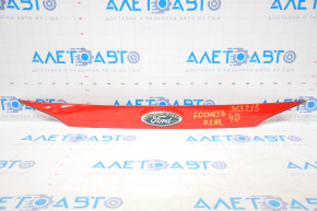 Ford Focus mk3 11-18 trunk lid molding prerest 4d without camera with emblem, emblem defect