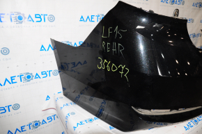 Rear bumper bare Hyundai Sonata 15-17 usa black, scratches, dent, crack,