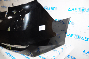 Rear bumper bare Hyundai Sonata 15-17 usa black, scratches, dent, crack,