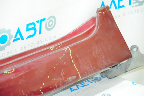 Left threshold Toyota Camry v70 18-24 LE\XLE red 3T3, broken fastener, tears, pressed, without hatches, scratches