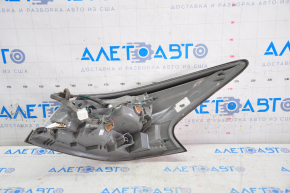 Left headlight Nissan Altima 13-14 prerest, halogen, broken glass and housing