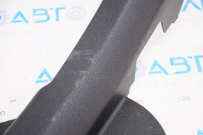 Door sill trim rear right Hyundai Sonata 11-15 black, metal, scratches