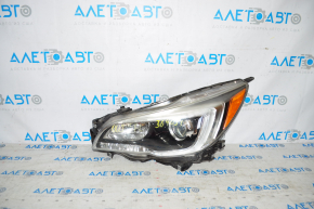 Headlight front left Subaru Outback 15-17 bare, pre-rest, halogen, dark