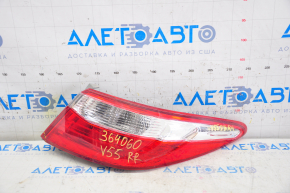 Light outer wing right Toyota Camry v55 15-17 usa cracked housing, broken corner of glass