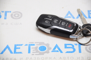 Ford Mustang mk6 15-17 902 MHz 5 button key, chrome