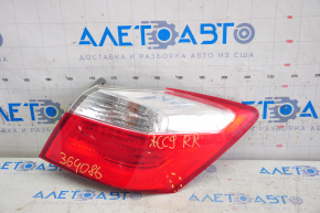 Lamp outer wing right Honda Accord 13-15 crack on glass