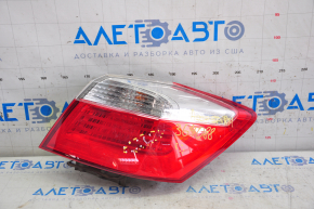 Lamp outer wing right Honda Accord 13-15 crack on glass, scratches
