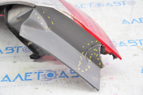 Lamp outer wing right Honda Accord 13-15 broken housing, chips on glass