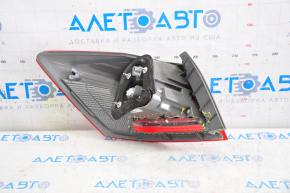 Lamp outer wing right Honda Accord 13-15 broken housing, chips on glass