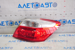 Lamp outer wing right Honda Accord 13-15 broken housing, chips on glass