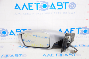 Left side mirror complete Hyundai Sonata 11-14 7 pins, turn signal, silver