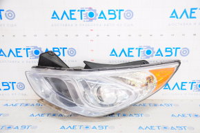 Headlight front left bare Hyundai Sonata 11-15 hybrid halogen